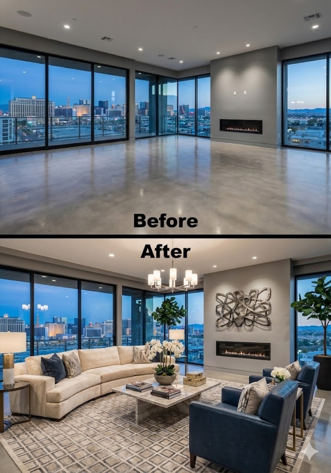 Soft staging in a Las Vegas home