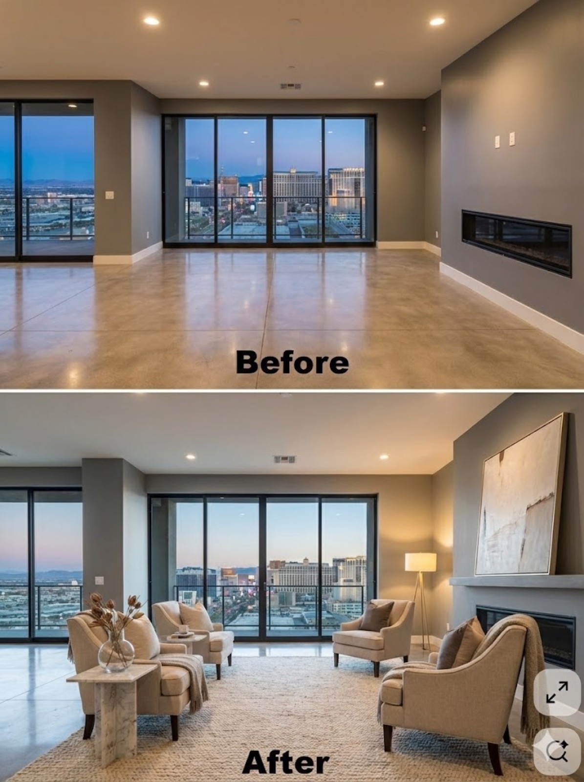 Styled interior detail, Las Vegas